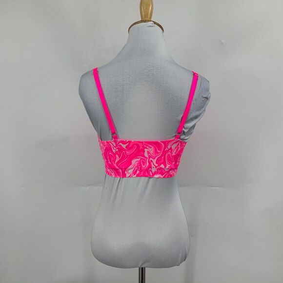 Pink Victorias Secret Bra Womens M Medium Pink Plunge Wireless Push Up Bralette - Picture 7 of 15